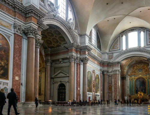 Το ηλιακό ρολόι στην Santa Maria degli Angeli e dei Martiri